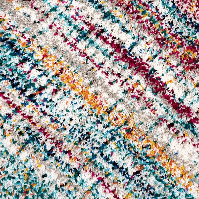 Tapis multicolore Diffraction avec frange
