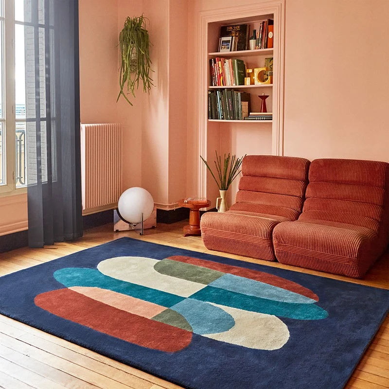 Tapis bleu Pluriel