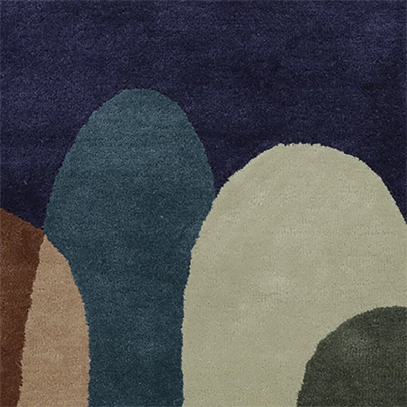Tapis bleu Pluriel
