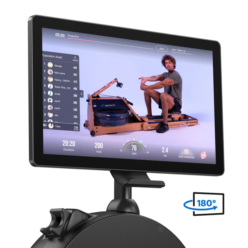 Merach Q3 Aura Rowing Machine with Rotating Screen
