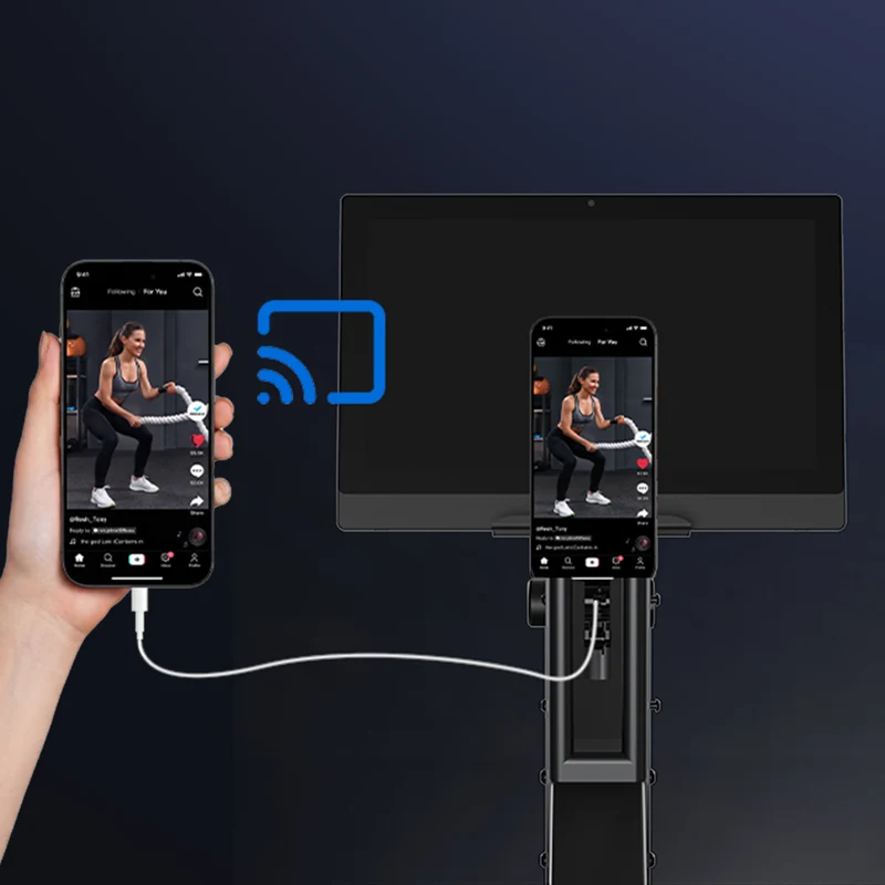 Merach R50 Aura Air Rowing Machine with HD Screen