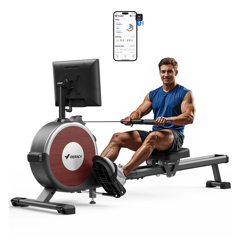 Merach Q1S Aura Magnetic Rowing Machine with 15.6” Large Screen