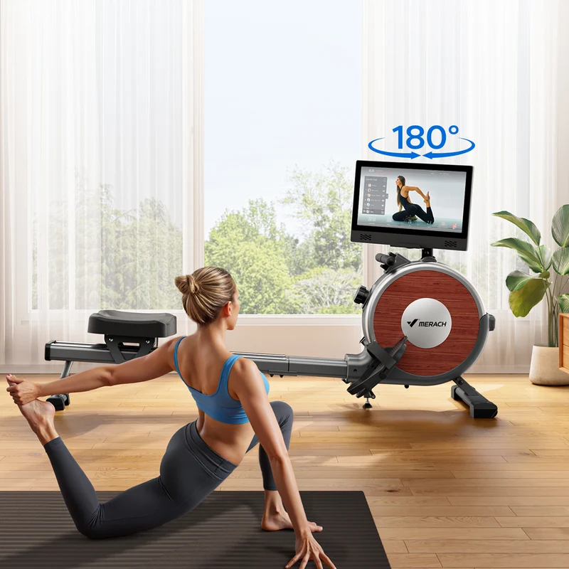 Merach Q1S Aura Magnetic Rowing Machine with 15.6” Large Screen