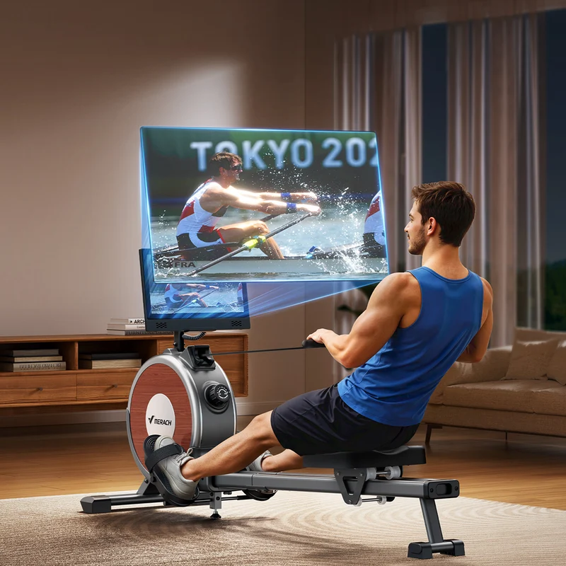 Merach Q1S Aura Magnetic Rowing Machine with 15.6” Large Screen