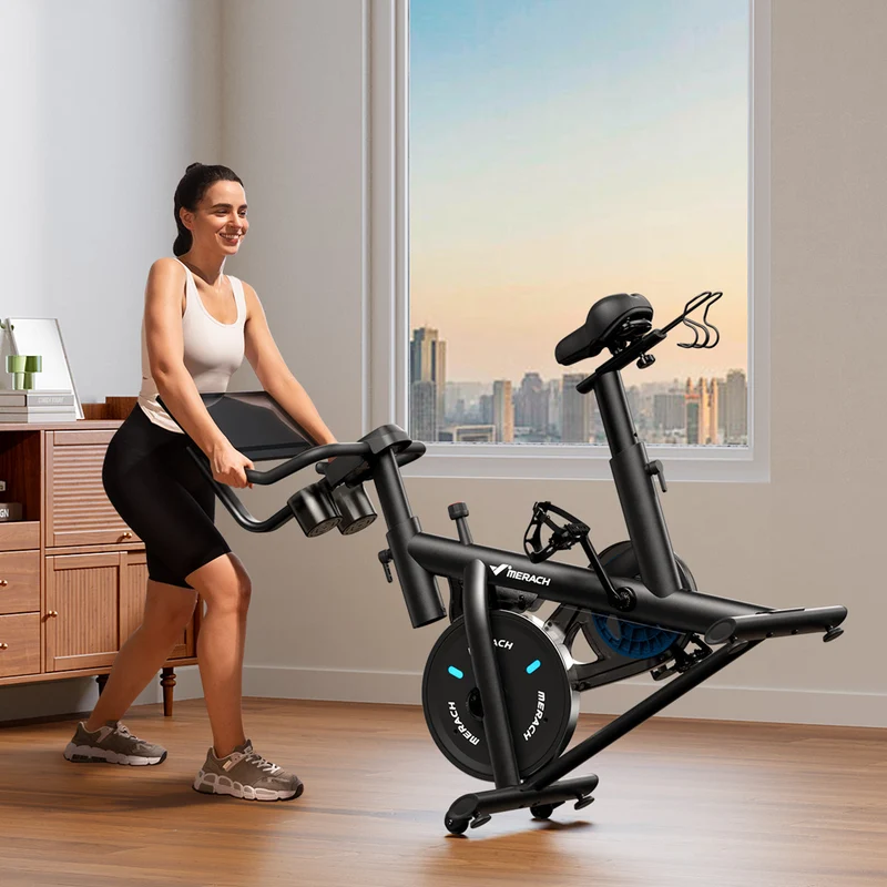 Merach S26B4 Magnetic Exercise Bike with HD Screen