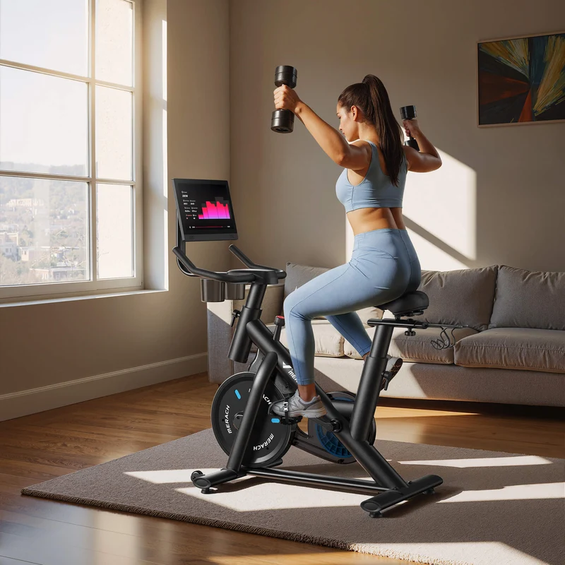 Merach S26B4 Magnetic Exercise Bike with HD Screen