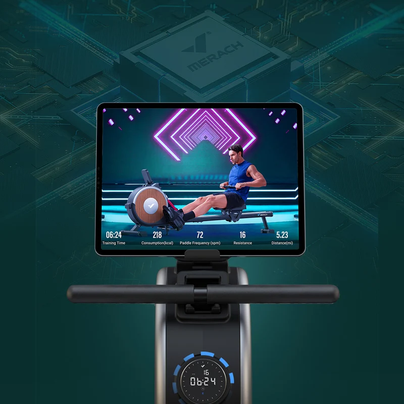 Merach Q1S Pro 2.0 Self-Powered Electromagnetic Rowing Machine