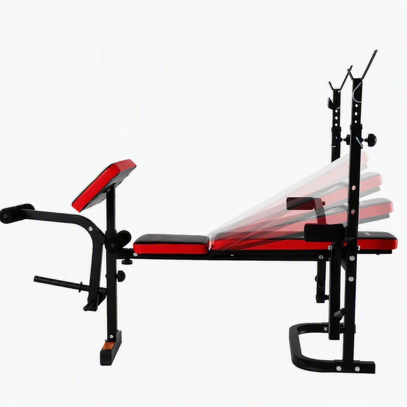 Banc Musculation Complet SYNERFIT, Pliable&Inclinable, Developper Coucher, Multifonction Réglable modèle ISE-FIT