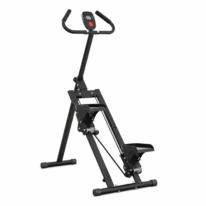 Stepper d'escalier Pliable SYNERFIT avec Écran LED Résistance Réglable, Pédales Antidérapantes Charge Maximale 120 kg, modèle CLIMBER-FIT couleur Noir