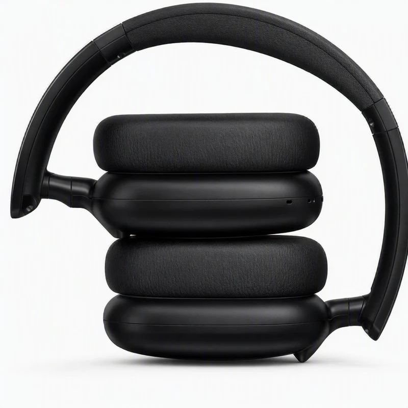 Casque Audio sans Fil édition FUNKY à réduction Active du Bruit, Version Bluetooth 5.4 , Design Pliable léger, Oreillettes Confortables avec Basses Profondes, avec Micro couleur Noir