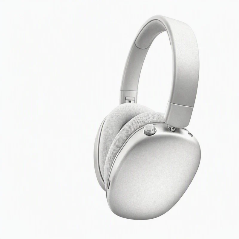 Casque Audio sans Fil édition FUNKY à réduction Active du Bruit, Version Bluetooth 5.4 , Design Pliable léger, Oreillettes Confortables avec Basses Profondes, avec Micro couleur Argent