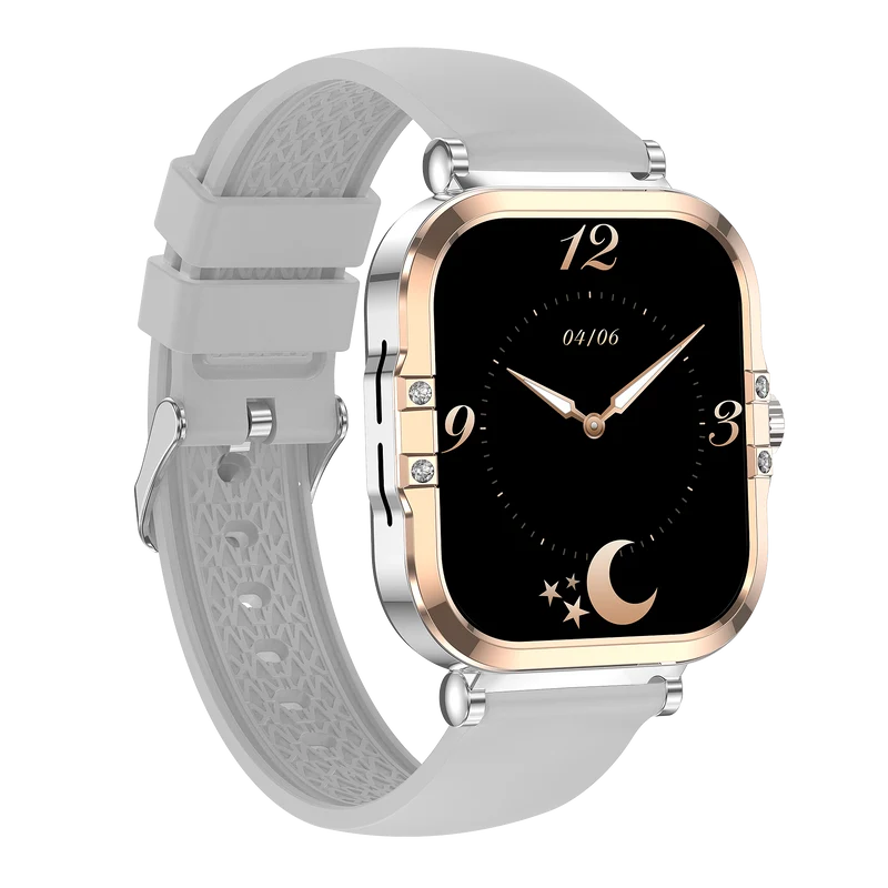Montre connectée AMOLED- Edition Véga (avec bracelet silicone) couleur Blanc