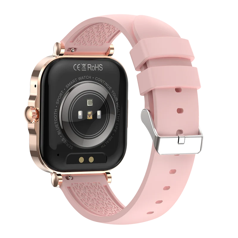 Montre connectée AMOLED- Edition Véga (avec bracelet silicone) couleur Rose