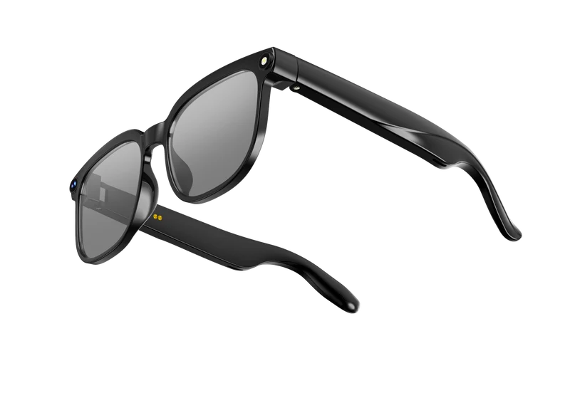 Lunettes intelligentes multifonctions NASA édition . SOLAR Caméra : 8 mégapixels (1080p) à 30 images par seconde transmission Wi-Fi, Bluetooth Microphone Et Haut-Parleur Intégré Monture Mat Noir Verres Graphite Modèle Unisex design