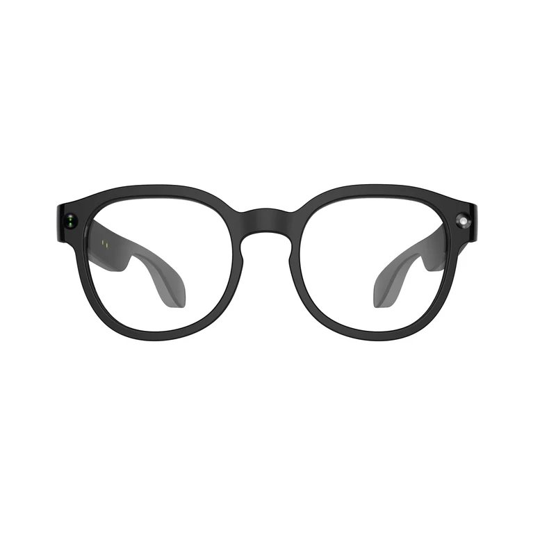 Lunettes intelligentes multifonctions NASA édition FUTURA Caméra,prise de photos, enregistrement vidéo et audio, appels Bluetooth, lecture de musique, assistant vocal, transmission sans fil Wi-Fi, Monture Mat Noir Verres Incolore Modèle Unisex design