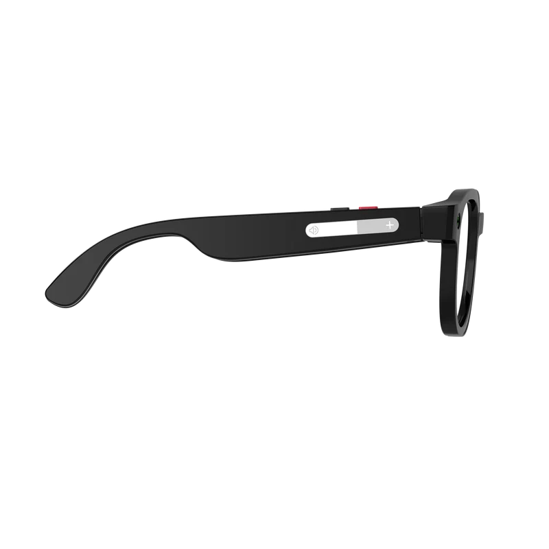 Lunettes intelligentes multifonctions NASA édition FUTURA Caméra,prise de photos, enregistrement vidéo et audio, appels Bluetooth, lecture de musique, assistant vocal, transmission sans fil Wi-Fi, Monture Mat Noir Verres Incolore Modèle Unisex design