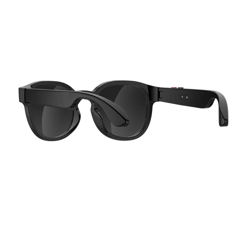 Lunettes intelligentes multifonctions NASA édition FUTURA caméra, prise de photos, enregistrement vidéo et audio, appels Bluetooth, lecture de musique, assistant vocal, transmission sans fil Wi-Fi, Monture Mat Noir Verres Graphite Modèle Unisex design