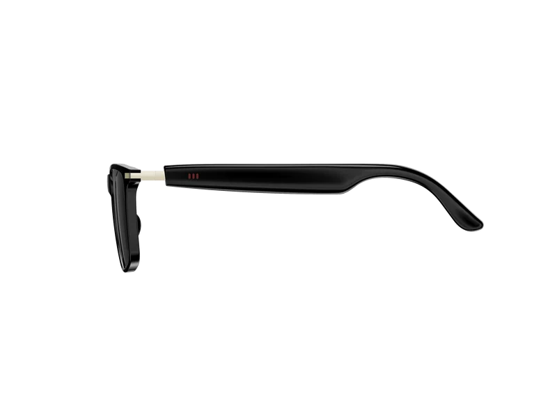 Lunettes intelligentes multifonctions NASA édition ICARE transmission Wi-Fi, Bluetooth Microphone Et Haut-Parleur Intégré Monture Mat Noir Verres Graphite Modèle Unisex design