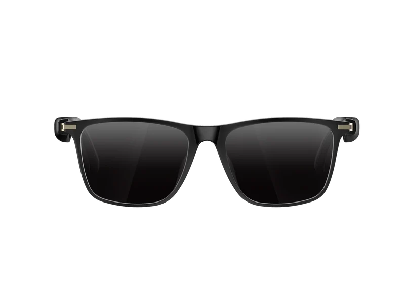 Lunettes intelligentes multifonctions NASA édition ICARE transmission Wi-Fi, Bluetooth Microphone Et Haut-Parleur Intégré Monture Mat Noir Verres Graphite Modèle Unisex design