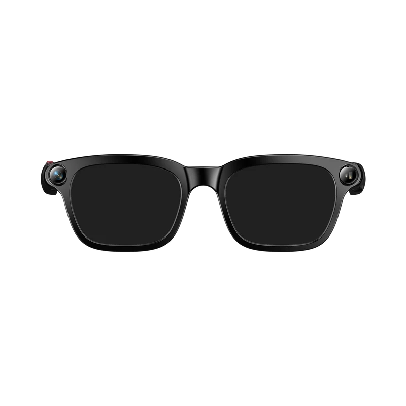 Lunettes intelligentes multifonctions NASA édition VISION Caméra 8 MP avec capteur Photo & Vidéo Haute Définition transmission Wi-Fi, Bluetooth Microphone Et Haut-Parleur Intégré Monture Mat Noir Verres Graphite Modèle Unisex design