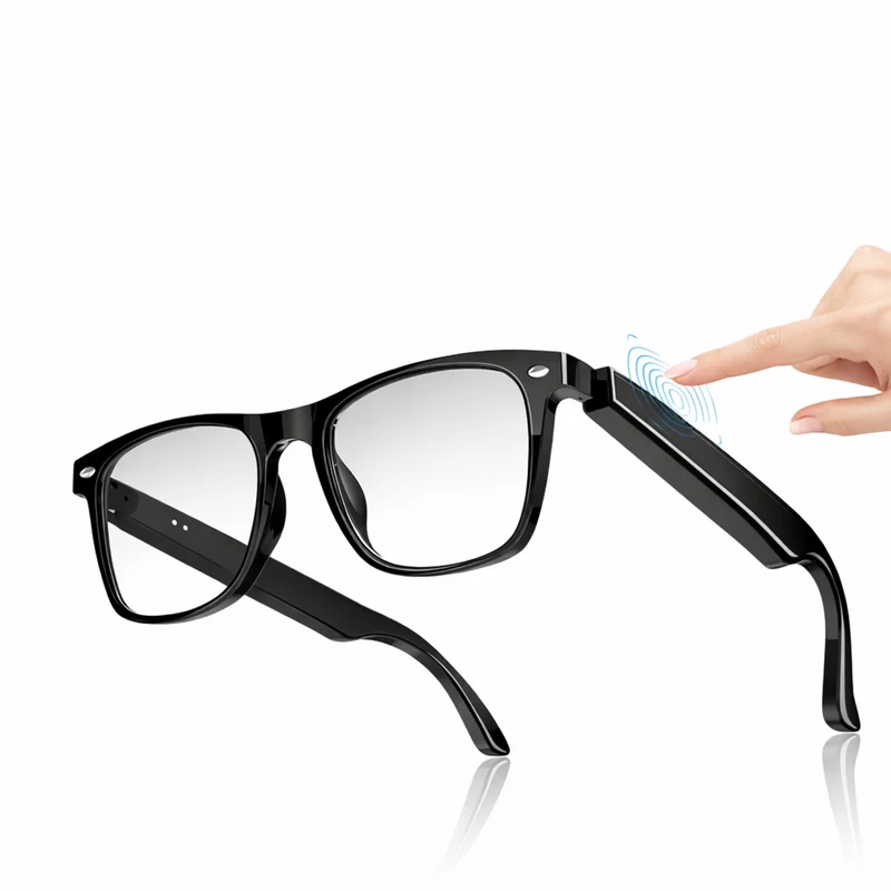 Lunettes intelligentes multifonctions NASA édition . FUSION transmission Wi-Fi, Bluetooth Microphone Et Haut-Parleur Intégré Monture Mat Noir Verres Incolore Modèle Unisex design