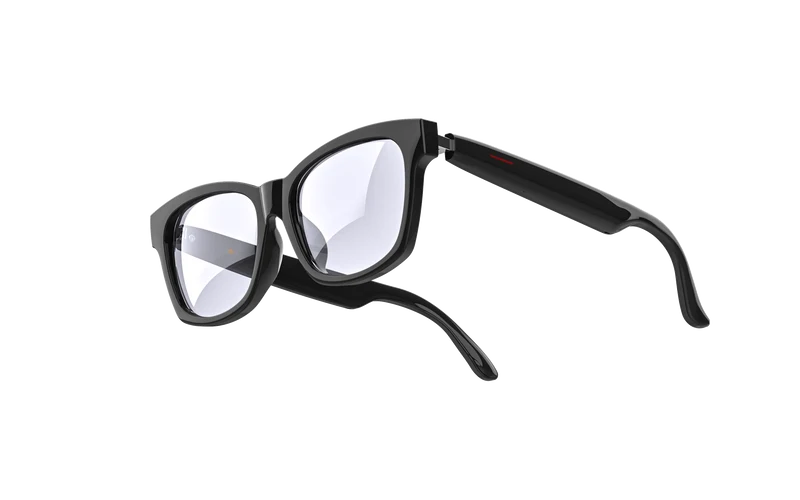 Lunettes intelligentes multifonctions NASA édition . FUSION transmission Wi-Fi, Bluetooth Microphone Et Haut-Parleur Intégré Monture Mat Noir Verres Incolore Modèle Unisex design