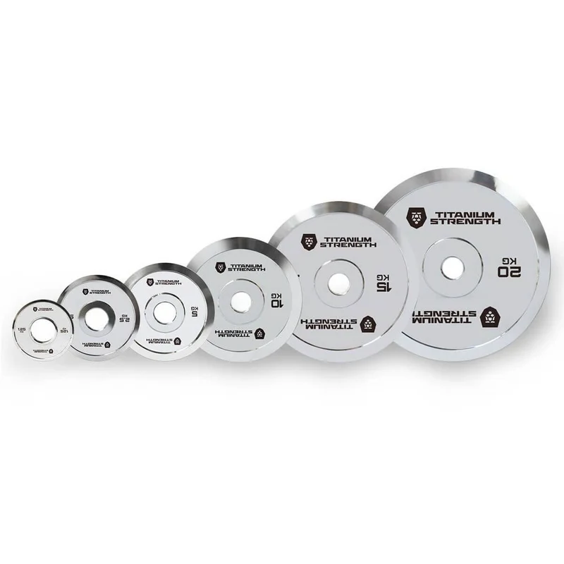 Lot de Disques Olympiques Chromés Powerlifting – 100 kg