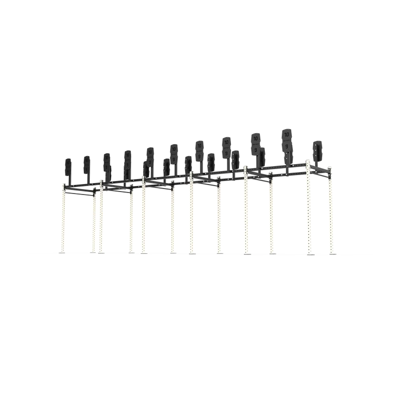 10 Bay Free Standing Competition Rig with Wall Ball Targets