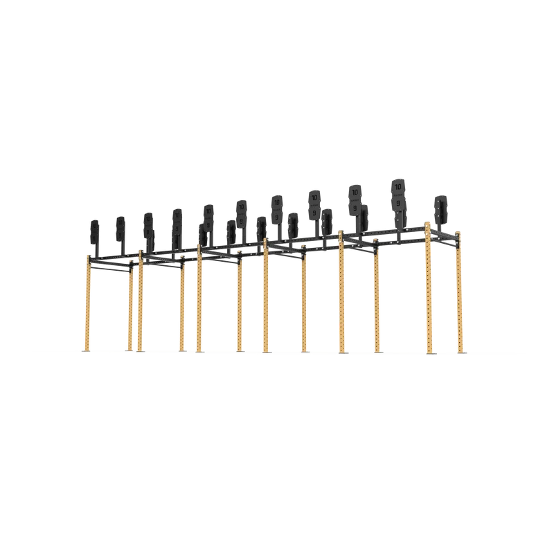 10 Bay Free Standing Competition Rig with Wall Ball Targets