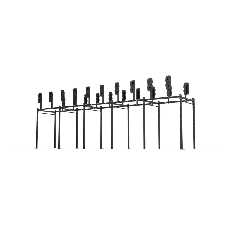 10 Bay Free Standing Competition Rig with Wall Ball Targets