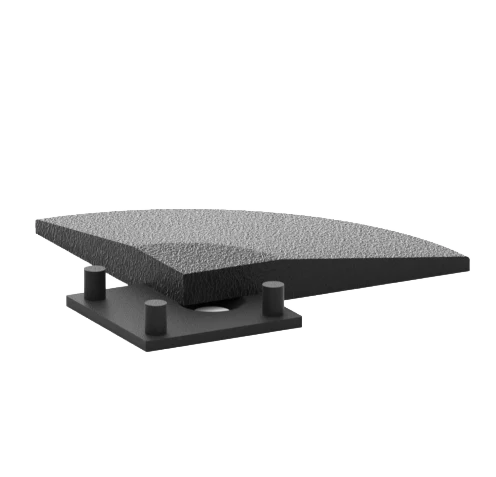 High Impact Gym Tile Corner Ramp