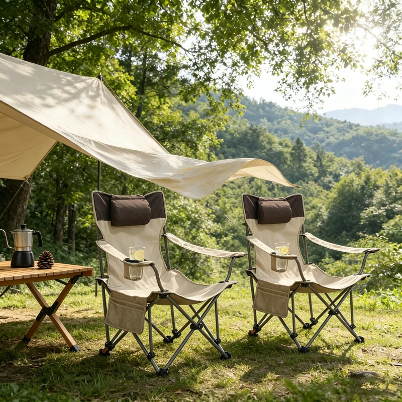 Fauteuils Camping RelaxFlex – Lot de 2