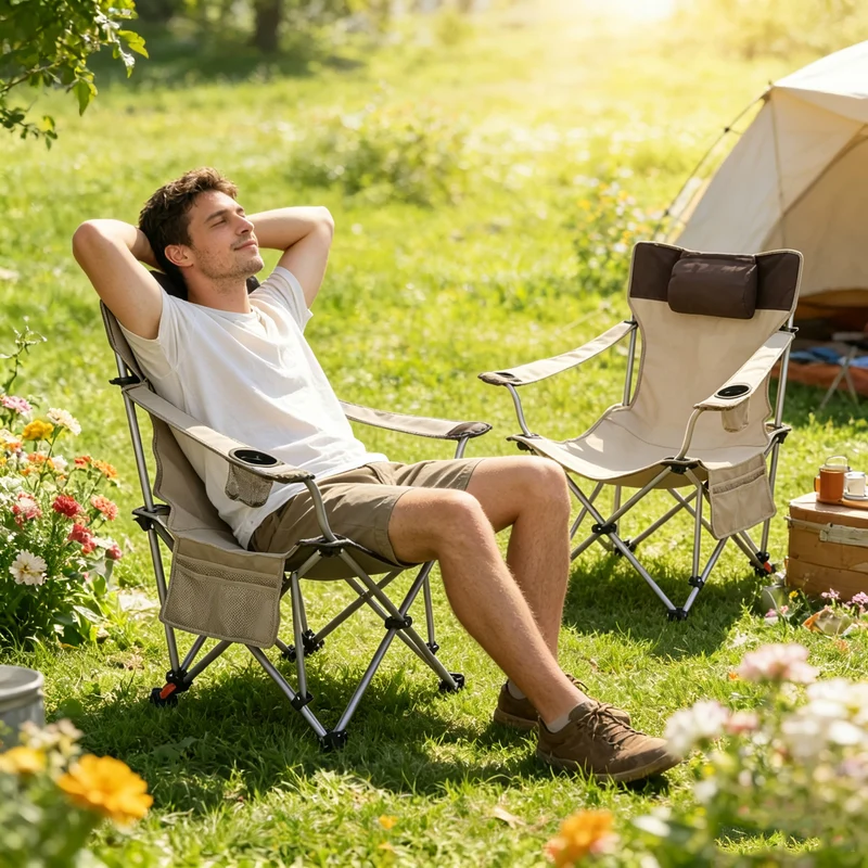 Fauteuils Camping RelaxFlex – Lot de 2