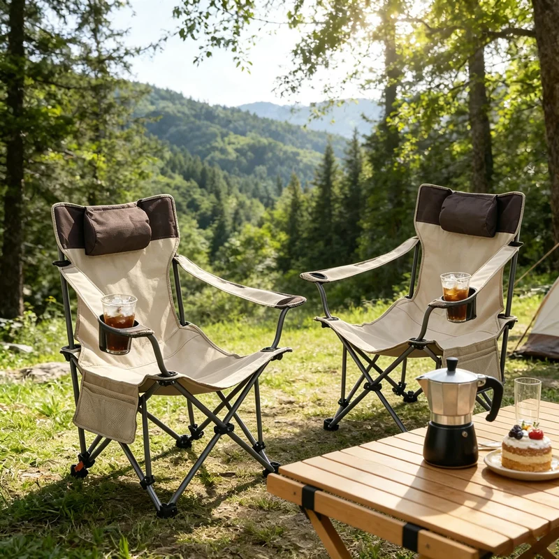Fauteuils Camping RelaxFlex – Lot de 2