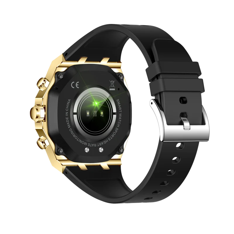 Montre connectée AMOLED NASA édition Arizona écran couleur haute définition (avec bracelet silicone) couleur cadran OR