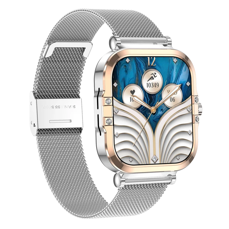 Montre connectée AMOLED- Edition Véga (avec bracelet milanais) couleur Argent