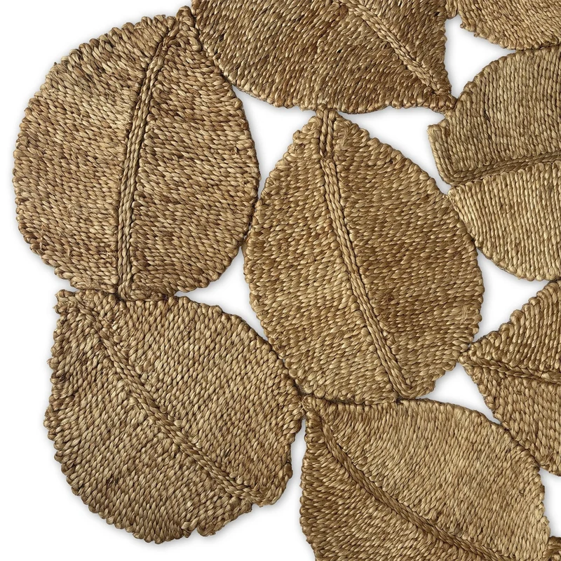 Tapis jute pétale