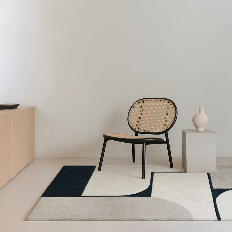 Tapis en laine Strada gris