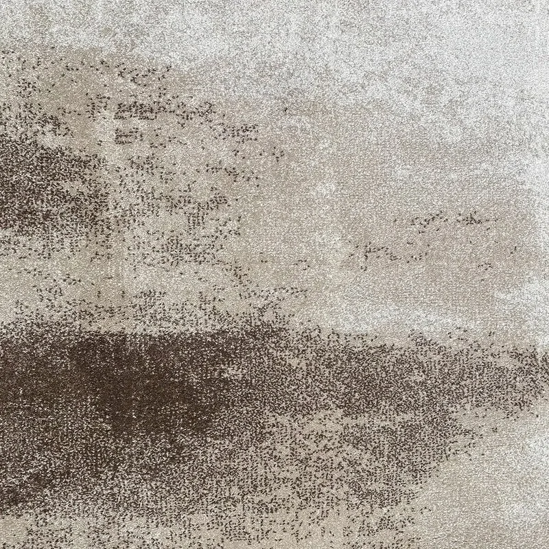 Tapis beige rond Pacifik