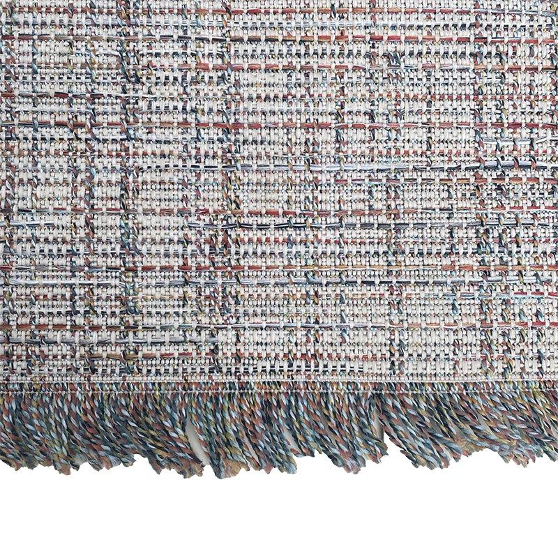 Tapis extérieur multicolore effet tweed