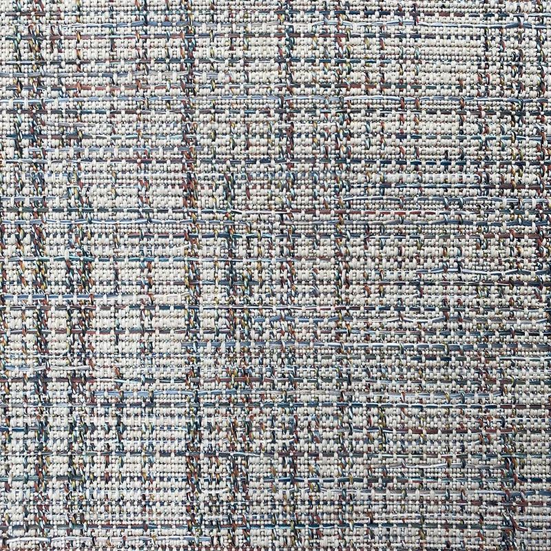 Tapis extérieur bleu effet tweed