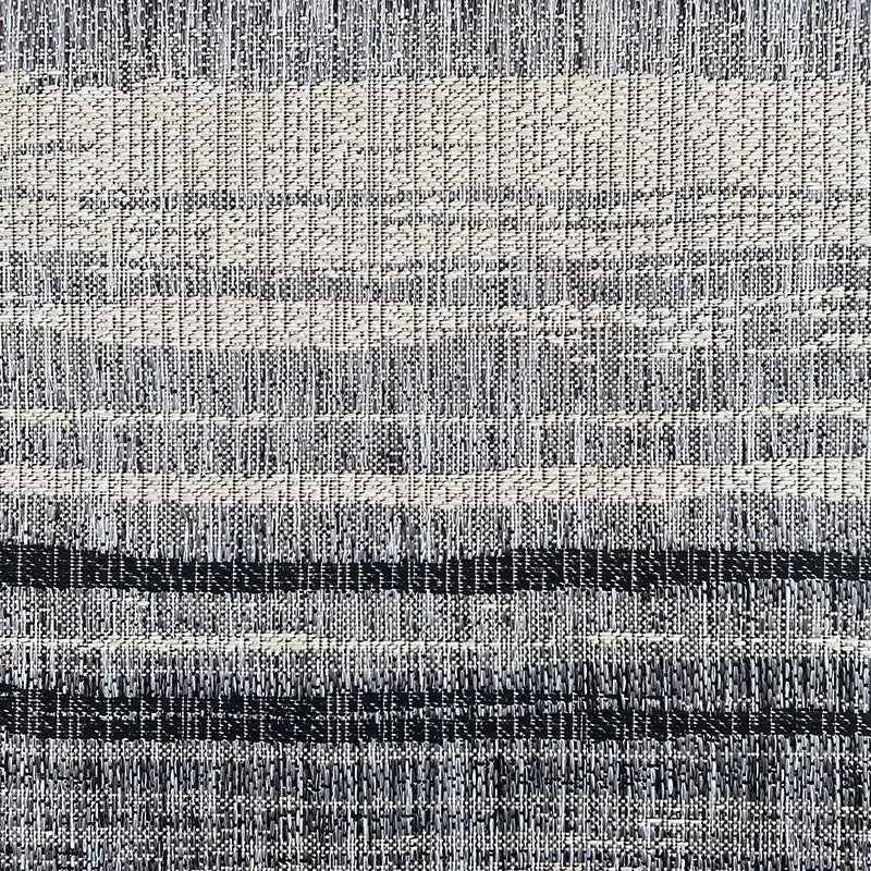 Tapis extérieur noir et blanc