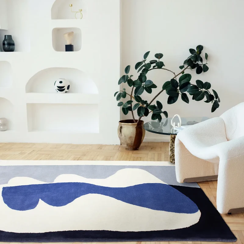 Tapis Narcisse bleu