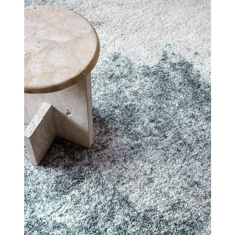 Tapis bleu Ecume