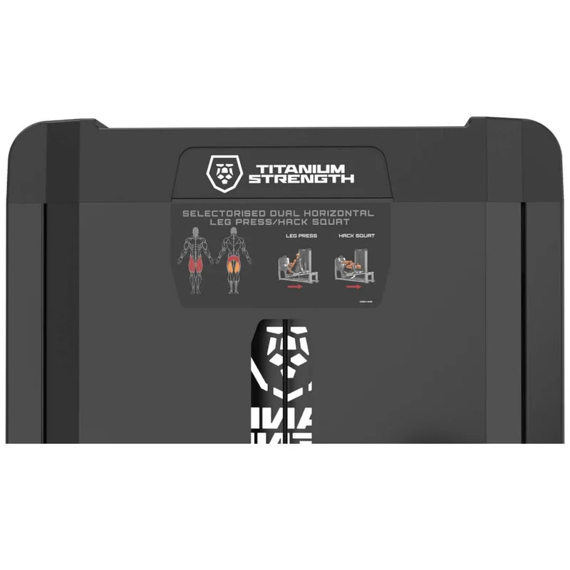 Sélectorisée Dual Presse à Jambes Horizontale / Squat Hack