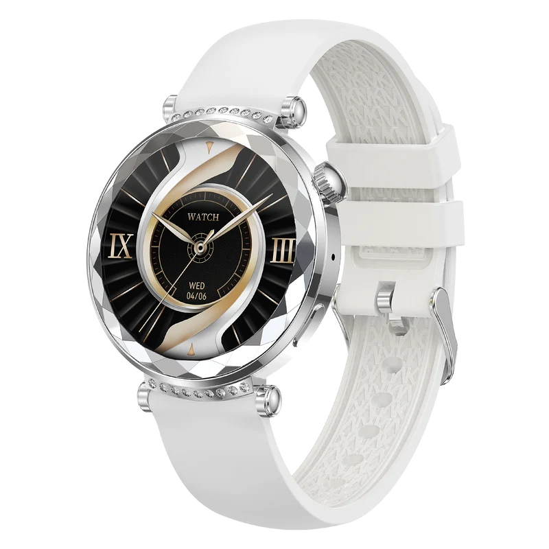 Montre connectée AMOLED- Edition Zénith Argent (avec bracelet milanais)