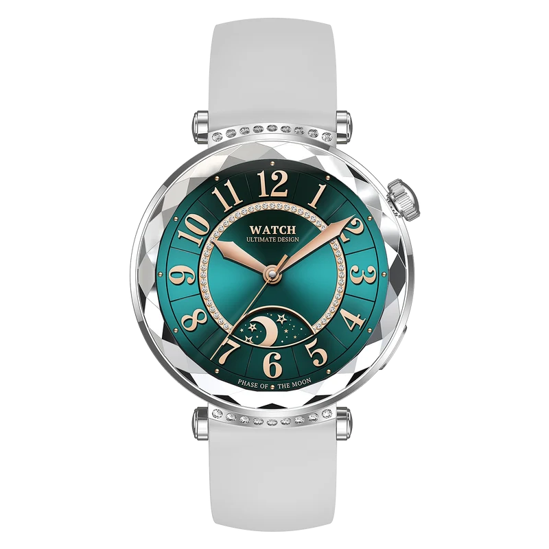 Montre connectée AMOLED- Edition Zénith Argent (avec bracelet milanais)