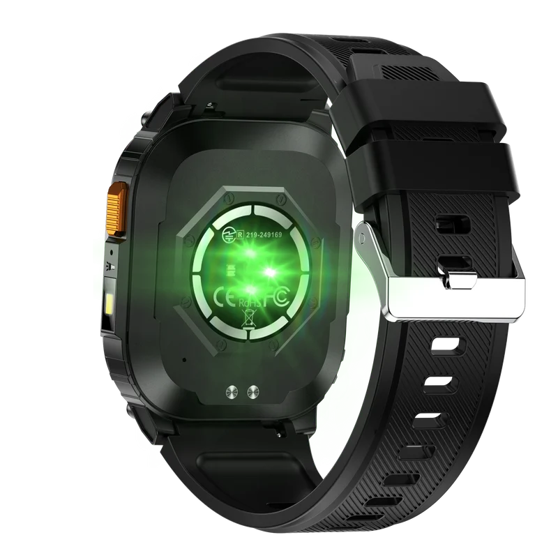 Montre connectée AMOLED NASA GPS edition Daytona . écran couleur haute définition de 2,01 pouces 240 x 296 pixels- (avec bracelet silicone)