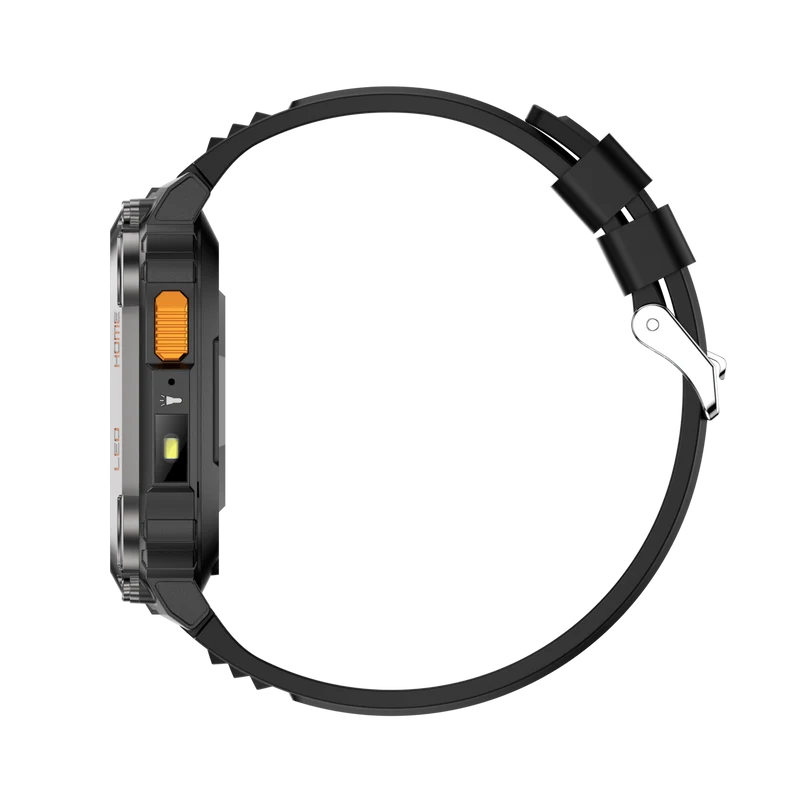 Montre connectée AMOLED NASA GPS edition Daytona . écran couleur haute définition de 2,01 pouces 240 x 296 pixels- (avec bracelet silicone)