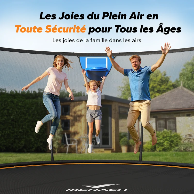 Trampoline d'extérieur Merach 2429
